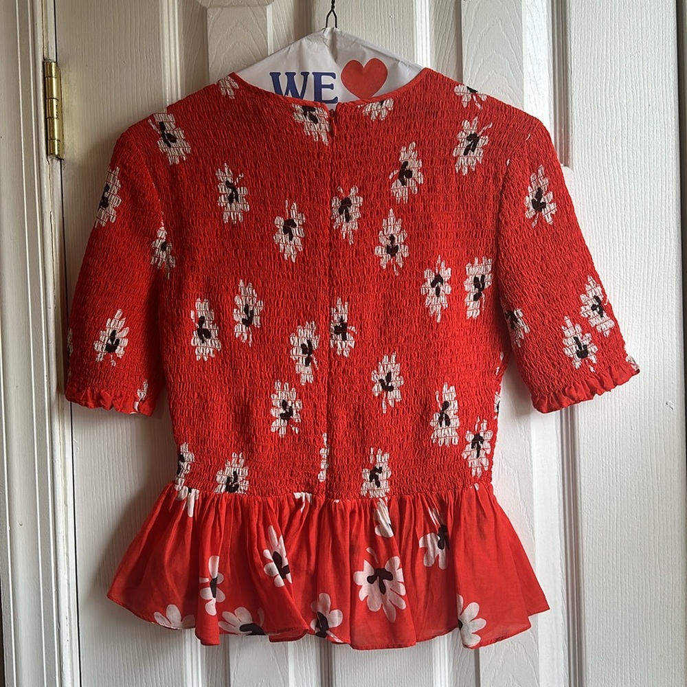 Ganni Red Top - Picture 3 of 5
